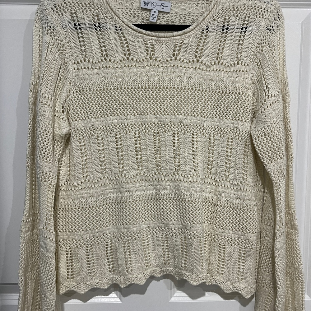 Jessica Simpson Women's Cream Knit Sweater